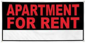 Vinyl Banner Multiple Sizes Apartment for Rent Business A Business Outdoor Weatherproof Industrial Yard Signs Red 6 Grommets 36x72Inches Vinyl Banner Multiple Sizes Apartment for Rent Business A Business Outdoor Weatherproof Industrial Yard Signs Red 6 Grommets 36x72Inches