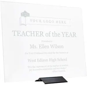 Frosted Glass Award Plaque (12 x 15") Frosted Glass Award Plaque (12 x 15")