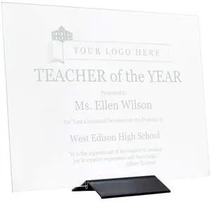 Frosted Glass Award Plaque (9 x 12") Frosted Glass Award Plaque (9 x 12")