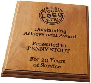 Solid Cherry Award and Recognition Plaque. Great for retirement, corporate awards and sporting events. (10.5 x 13") Solid Cherry Award and Recognition Plaque. Great for retirement, corporate awards and sporting events. (10.5 x 13")