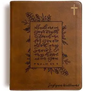 NIV Journaling Bible | Personalized Name | Hand-Lettered and Laser Engraved Design | Gift for Wedding, Birthday, Baptism, Graduation, Anniversary NIV Journaling Bible | Personalized Name | Hand-Lettered and Laser Engraved Design | Gift for Wedding, Birthday, Baptism, Graduation, Anniversary