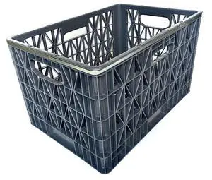 19" x 13" x 11.5" Heavy Duty Steel-Banded Milk Crate 19" x 13" x 11.5" Heavy Duty Steel-Banded Milk Crate