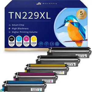 TN229XL TN 229xl Toner Cartridge with Chip Compatible for Brother TN 229xl TN-229 229XL Toner Cartridges Work for MFC-L3780CDW HL-L3280CDW MFC-L3720CDW HL-L3220CDW HL-L3300CDW Printer (5 pack) TN229XL TN 229xl Toner Cartridge with Chip Compatible for Brother TN 229xl TN-229 229XL Toner Cartridges Work for MFC-L3780CDW HL-L3280CDW MFC-L3720CDW HL-L3220CDW HL-L3300CDW Printer (5 pack)