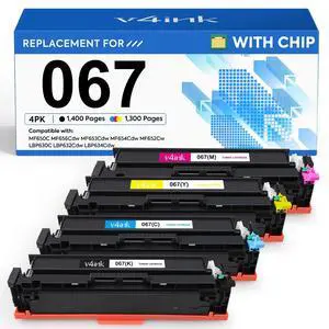 067 Toner Cartridge Set 4 Pack Compatible Replacement for Canon 067 Toner Cartridge Set for use with Color imageCLASS MF650 LBP630 Series LBP632Cdw MF654Cdw MF653Cdw MF656Cdw MF652Cw Printer 067 Toner Cartridge Set 4 Pack Compatible Replacement for Canon 067 Toner Cartridge Set for use with Color imageCLASS MF650 LBP630 Series LBP632Cdw MF654Cdw MF653Cdw MF656Cdw MF652Cw Printer