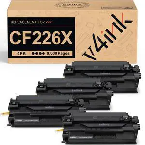CF226X Compatible for HP 26X Toner Cartridge 4-Pack High Yield Black | Replacement for M402n M402dn M402dne M402dw M426fdw M426fdn M426dw M402 M426 Printer CF226X Compatible for HP 26X Toner Cartridge 4-Pack High Yield Black | Replacement for M402n M402dn M402dne M402dw M426fdw M426fdn M426dw M402 M426 Printer