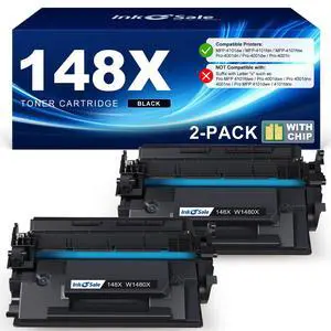 148X 148A Toner Cartridge Black (with Chip) High Yield | Compatible for HP 148A 148X W1480A W1480X Use with Pro 4001n 4001dn 4001dw MFP 4101fdn 4101fdw Printer (2 Pack) 148X 148A Toner Cartridge Black (with Chip) High Yield | Compatible for HP 148A 148X W1480A W1480X Use with Pro 4001n 4001dn 4001dw MFP 4101fdn 4101fdw Printer (2 Pack)