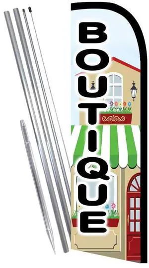 Vista Flags BOUTIQUE Windless Feather Banner Flag Kit (Flag, Pole, & Ground Mt) Vista Flags BOUTIQUE Windless Feather Banner Flag Kit (Flag, Pole, & Ground Mt)