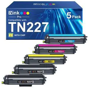 Compatible for Brother TN227 Toner TN 227 TN-227 TN 223 TN-223 | Compatible with Brother MFC-L3770CDW HL-L3270CDW HL-L3290CDW MFC-L3750CDW MFC-L3710CW HL-L3230CDW (5 Pack) Compatible for Brother TN227 Toner TN 227 TN-227 TN 223 TN-223 | Compatible with Brother MFC-L3770CDW HL-L3270CDW HL-L3290CDW MFC-L3750CDW MFC-L3710CW HL-L3230CDW (5 Pack)