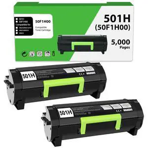 50F1H00 501H Toner Cartridge Compatible for Lexmark 50F1H00 50F1000 Black Toner Cartridge for MS310dn MS312 MS410dn MS510dn MS610dn MS312dn MS315dn MS415dn Printer (5,000 Pages 2 Pack) 50F1H00 501H Toner Cartridge Compatible for Lexmark 50F1H00 50F1000 Black Toner Cartridge for MS310dn MS312 MS410dn MS510dn MS610dn MS312dn MS315dn MS415dn Printer (5,000 Pages 2 Pack)