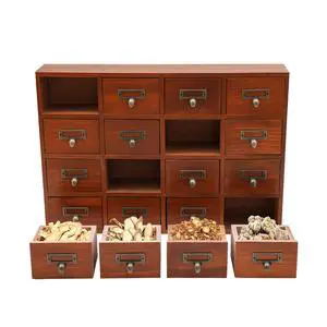 Card Catalog Desk Drawer Organizer,Wooden Vintage Apothecary Cabinet with 16 Drawers,Library Card Catalog Cabinet for Bedroom Home Office Card Catalog Desk Drawer Organizer,Wooden Vintage Apothecary Cabinet with 16 Drawers,Library Card Catalog Cabinet for Bedroom Home Office