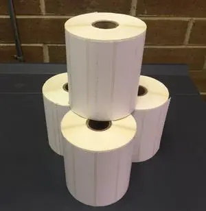 4" x 1" Direct Thermal Labels. 1,375 per Roll on 1" Cores. Compatible with Desk Top Zebra Printers. Brand Manufactured in The USA. (8 Rolls) 4" x 1" Direct Thermal Labels. 1,375 per Roll on 1" Cores. Compatible with Desk Top Zebra Printers. Brand Manufactured in The USA. (8 Rolls)