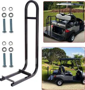 Huskey Golf Cart Rear Seat Safety Grab Bar U-Shaped Hand Rail Compatible with Yamaha Models, One Solid Piece with Mounting Hardware Huskey Golf Cart Rear Seat Safety Grab Bar U-Shaped Hand Rail Compatible with Yamaha Models, One Solid Piece with Mounting Hardware