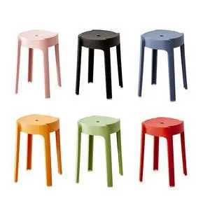 6Pcs Plastic Stool Stackable, Portable Round Nesting Stools 330lbs Load Bearing Backless Bar Stool Seating for Home Classroom Outdoor 6Pcs Plastic Stool Stackable, Portable Round Nesting Stools 330lbs Load Bearing Backless Bar Stool Seating for Home Classroom Outdoor