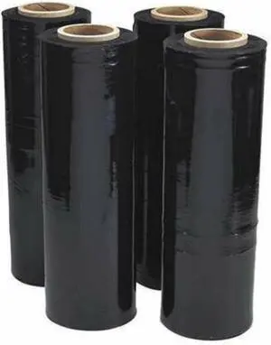 GAS Hardware Black Seran Stretch Wrap Rolls Heavy Duty 20 Micron (80 Gauge) Plastic Shrink Wrap 19.5" x 1100 Feet for Packaging, Shipping, Pallets, Moving GAS Hardware Black Seran Stretch Wrap Rolls Heavy Duty 20 Micron (80 Gauge) Plastic Shrink Wrap 19.5" x 1100 Feet for Packaging, Shipping, Pallets, Moving