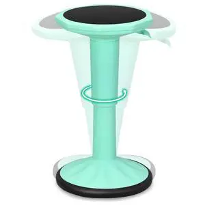 Wobble Stool, Height Adjustable 16.5-24" Flexible Seating (Green) | Wobble Chair with 360° Rocking, Non-Slip Base, Convenient Handle, No Assembly, Active Seating for Classroom, Home, Office Wobble Stool, Height Adjustable 16.5-24" Flexible Seating (Green) | Wobble Chair with 360° Rocking, Non-Slip Base, Convenient Handle, No Assembly, Active Seating for Classroom, Home, Office