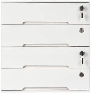 Wooden Desk Organizer with Drawers & Lock, Desktop Countertop Storage Cabinet Lockable Home Office Supplies File Tabletop Organizing Unit (4 Drawer - Modern White) Wooden Desk Organizer with Drawers & Lock, Desktop Countertop Storage Cabinet Lockable Home Office Supplies File Tabletop Organizing Unit (4 Drawer - Modern White)