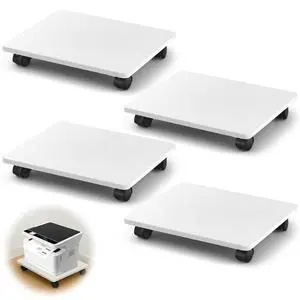 Office Under Desk Printer Stand with 4 Caster Wheels 13.8 x 11.8 x 2.4 Inches Printer Copier Shelf CPU Holder for Home Office Heavy Duty Storage Rack Scanner Fax Machine(4 Pcs, White) Office Under Desk Printer Stand with 4 Caster Wheels 13.8 x 11.8 x 2.4 Inches Printer Copier Shelf CPU Holder for Home Office Heavy Duty Storage Rack Scanner Fax Machine(4 Pcs, White)