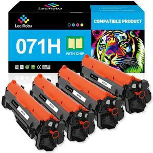 Compatible Toner Cartridge Replacement for Canon 071H CRG071H 071 High Capacity Black Toner Cartridge for LBP120 LBP122 LBP122dw MF270 MF272dw MF273 MF273dw MF275 MF275dw Printer (4-Pack) Compatible Toner Cartridge Replacement for Canon 071H CRG071H 071 High Capacity Black Toner Cartridge for LBP120 LBP122 LBP122dw MF270 MF272dw MF273 MF273dw MF275 MF275dw Printer (4-Pack)