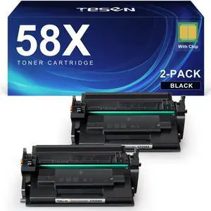 58X High Yield Black Toner Cartridge Compatible Replacement for HP 58X 58A CF258X for HP LaserJet MFP M428fdw M428fdn M428dw M428 Pro M404dn M404n M404dw M404 M406dn Series Printer, 2-Pack with Chip 58X High Yield Black Toner Cartridge Compatible Replacement for HP 58X 58A CF258X for HP LaserJet MFP M428fdw M428fdn M428dw M428 Pro M404dn M404n M404dw M404 M406dn Series Printer, 2-Pack with Chip