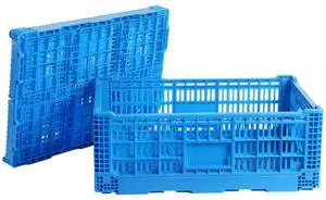 Collapsible Storage Bin/Containe43 Liter Transfer box,crate Transit storage of various items (23.6" L x 15.7" W x 7.1" H-two) Collapsible Storage Bin/Containe43 Liter Transfer box,crate Transit storage of various items (23.6" L x 15.7" W x 7.1" H-two)