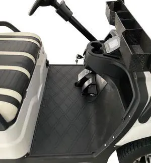 Black Rubber Golf Cart Floor Mat Compatitble with I-CON i20, i40 & Advanced EV Gen. 1 Black Rubber Golf Cart Floor Mat Compatitble with I-CON i20, i40 & Advanced EV Gen. 1