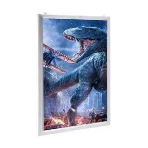 LED Poster Frame, 24" x 36" LED Backlit Poster Photo Frame Movie Poster Aluminum Alloy Advertisement Signage Light Sign, Wall Mounting, Frame for Movie Poster Advertising Display (Silver, 24" x 36") LED Poster Frame, 24" x 36" LED Backlit Poster Photo Frame Movie Poster Aluminum Alloy Advertisement Signage Light Sign, Wall Mounting, Frame for Movie Poster Advertising Display (Silver, 24" x 36")