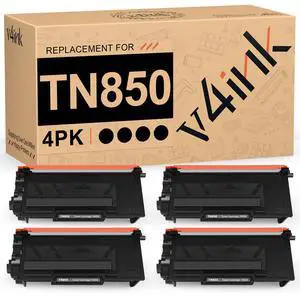 TN850 High Yield Black Toner Cartridge Compatible for Brother TN-850 4-Pack | TN-820 TN820 TN 850 BK Use with HL-L5200DW HL-L6200DW MFC-L5700DW MFC-L5800DW MFC-L5900DW DCP-L5600DN Printer TN850 High Yield Black Toner Cartridge Compatible for Brother TN-850 4-Pack | TN-820 TN820 TN 850 BK Use with HL-L5200DW HL-L6200DW MFC-L5700DW MFC-L5800DW MFC-L5900DW DCP-L5600DN Printer
