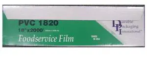 PVC1820 PVC Film Roll, 18" Width x 2000' Length PVC1820 PVC Film Roll, 18" Width x 2000' Length