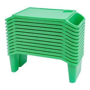 12 Pcs Kids Lap Desk Tray Bulk, Bed Table Plastic Portable Activity Tray with Extra Storage Space for Kids Students Eating Work Study School Classroom, 19.7" x 9.8" x 7.1" (Green, 12 PCS) 12 Pcs Kids Lap Desk Tray Bulk, Bed Table Plastic Portable Activity Tray with Extra Storage Space for Kids Students Eating Work Study School Classroom, 19.7" x 9.8" x 7.1" (Green, 12 PCS)