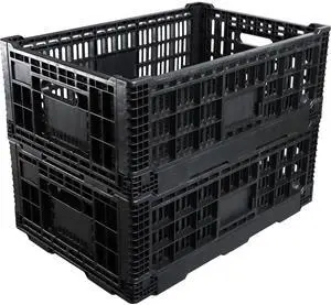 Collapsible Storage Bin Containe52 Liter Transferheavy duty Black plastic storage box,milk crates heavy duty Transit storage (2) Collapsible Storage Bin Containe52 Liter Transferheavy duty Black plastic storage box,milk crates heavy duty Transit storage (2)