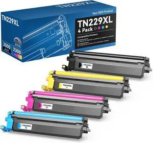 TN229XL TN229 Toner Cartridges Replacement for Brother MFC-L3780CDW | Compatible with TN 229 229XL DR229CL to work with MFC-L3720CDW MFC-L3765CDW HL-L3280CDW HL-L3220CDW HL-L3295CDW (4 Pack) TN229XL TN229 Toner Cartridges Replacement for Brother MFC-L3780CDW | Compatible with TN 229 229XL DR229CL to work with MFC-L3720CDW MFC-L3765CDW HL-L3280CDW HL-L3220CDW HL-L3295CDW (4 Pack)