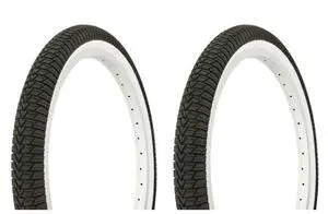 2 Bike Tires 20 x 1.95 Black/White Side Wall HF-864.Bicycle Tires 2 Bike Tires 20 x 1.95 Black/White Side Wall HF-864.Bicycle Tires
