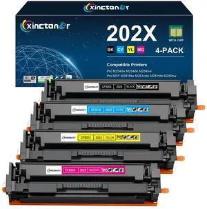 202X Toner Cartridges 4 Pack High Yield CF500X for M281fdw M254dw | Replacement for HP 202X Toner Cartridges 202A CF500A for Laser Jet Pro MFP M281fdw M281cdw M254dw M281fdn 281fdw Printer 202X Toner Cartridges 4 Pack High Yield CF500X for M281fdw M254dw | Replacement for HP 202X Toner Cartridges 202A CF500A for Laser Jet Pro MFP M281fdw M281cdw M254dw M281fdn 281fdw Printer