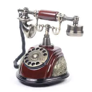 Rotary Phone, European Style Antique Landline Vintage Telephone Retro Landline Phone Old Fashioned Corded Phone for Home and Office Rotary Phone, European Style Antique Landline Vintage Telephone Retro Landline Phone Old Fashioned Corded Phone for Home and Office