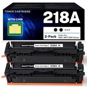 218A Toner Cartridge 2 Pack Set Compatible Replacement for HP 218A 218X W2180A W2180X Works with Color Pro MFP 3301 3201 Series MFP 3301cdw 3301fdw 3301sdw 3201dw Printer with Chip 218A Toner Cartridge 2 Pack Set Compatible Replacement for HP 218A 218X W2180A W2180X Works with Color Pro MFP 3301 3201 Series MFP 3301cdw 3301fdw 3301sdw 3201dw Printer with Chip