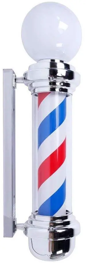 32" Barber Pole Globe Light,Hair Salon Barber Shop Porch Open LED Neno Sign,Rotating Red White Blue LED Strips,IP44 Protection Save Energy 32" Barber Pole Globe Light,Hair Salon Barber Shop Porch Open LED Neno Sign,Rotating Red White Blue LED Strips,IP44 Protection Save Energy