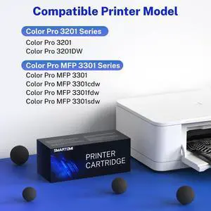 218X Toner Cartridges 1-Pack High Yield (with Chip) Compatible Replacement for HP Color Pro MFP 3301SDW 3301CDW 3301FDW 3201DW Printer 3301 3201 Series | W2180X 218X Toner Cartridges 1-Pack High Yield (with Chip) Compatible Replacement for HP Color Pro MFP 3301SDW 3301CDW 3301FDW 3201DW Printer 3301 3201 Series | W2180X