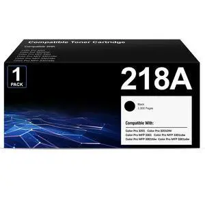 218A Toner Cartridges 1-Pack Black Compatible Replacement for HP Color Pro MFP 3301SDW 3301CDW 3301FDW 3201DW Printer 3301 3201 Series | W2180A 218A Toner Cartridges 1-Pack Black Compatible Replacement for HP Color Pro MFP 3301SDW 3301CDW 3301FDW 3201DW Printer 3301 3201 Series | W2180A