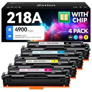 218A Toner Cartridge 4-Pack High Yield with Chip Replacement for HP 218A 218X Toner Cartridge Compatible with HP Color Laserjet Pro MFP 3301cdw 3301fdw 3301sdw Pro 3201dw Printer W2180A Ink (B/C/Y/M) 218A Toner Cartridge 4-Pack High Yield with Chip Replacement for HP 218A 218X Toner Cartridge Compatible with HP Color Laserjet Pro MFP 3301cdw 3301fdw 3301sdw Pro 3201dw Printer W2180A Ink (B/C/Y/M)