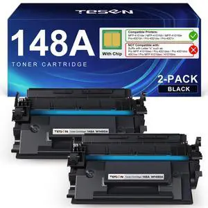 148A Black Toner Cartridge 4001n 4101fdw (with Chip) | Compatible for HP 148A 148X W1480A W1480X for HP Pro 4001dw 4001dn 4001n MFP 4101fdw 4101fdn Printer, 2 Pack 148A Black Toner Cartridge 4001n 4101fdw (with Chip) | Compatible for HP 148A 148X W1480A W1480X for HP Pro 4001dw 4001dn 4001n MFP 4101fdw 4101fdn Printer, 2 Pack