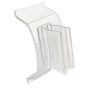 Plastic Shelf Edge Clip and Sign Holder, Fits Standard 1 1/4 Inch Channels, 100 Pack Plastic Shelf Edge Clip and Sign Holder, Fits Standard 1 1/4 Inch Channels, 100 Pack