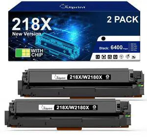 218X Black High-Yield Toner Cartridges Compatible with HP 218X Black Toner | 218X 218A Black Works with HP Color LaserJet Pro MFP 3301sdw 3201dw 3301fdw 3301cdw Printer Ink W2180X W2180A (2-Pack) 218X Black High-Yield Toner Cartridges Compatible with HP 218X Black Toner | 218X 218A Black Works with HP Color LaserJet Pro MFP 3301sdw 3201dw 3301fdw 3301cdw Printer Ink W2180X W2180A (2-Pack)
