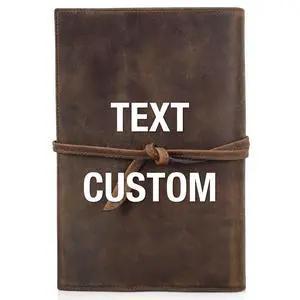 Top Grain Genuine Leather Customizable Travel Notebook Cover for Man & Woman, Handmade, Leather Refillable Journal Cover Fits A5 Size Notebook/Paper/Pen/Stationeries/Cards/Tickets, Coffee Top Grain Genuine Leather Customizable Travel Notebook Cover for Man & Woman, Handmade, Leather Refillable Journal Cover Fits A5 Size Notebook/Paper/Pen/Stationeries/Cards/Tickets, Coffee