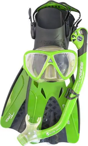 Adult Complete Snorkeling Set (Mask, Dry Snorkel, Adjustable Fins) - Lightweight Traveling Equipment - Tonga Pro Dry Set: Designed in Italy Adult Complete Snorkeling Set (Mask, Dry Snorkel, Adjustable Fins) - Lightweight Traveling Equipment - Tonga Pro Dry Set: Designed in Italy