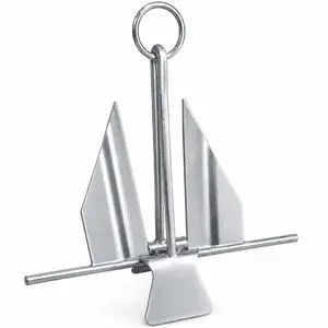 Fluke Boat Anchor, Galvanized Steel, Slip Ring, Heavy-Duty Boat Anchors for Kayak, Dinghy, Paddleboard, Canoe, Personal Watercraft - Multiple Sizes Fluke Boat Anchor, Galvanized Steel, Slip Ring, Heavy-Duty Boat Anchors for Kayak, Dinghy, Paddleboard, Canoe, Personal Watercraft - Multiple Sizes