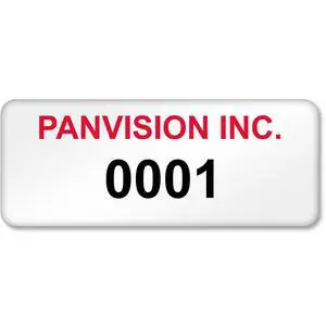 Custom Asset Labels with Sequential Numbering | 0.5" x 1.25", Aluminum Foil Tags, Pack of 100, Made in USA Custom Asset Labels with Sequential Numbering | 0.5" x 1.25", Aluminum Foil Tags, Pack of 100, Made in USA