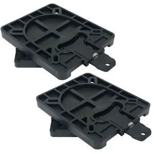 Boat Seat Swivel, 2-Pack Marine Quick-Release Seat Swivel Mount with Removable Bracket, Black - FO3891-M2 Boat Seat Swivel, 2-Pack Marine Quick-Release Seat Swivel Mount with Removable Bracket, Black - FO3891-M2