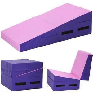 Gymnastics Tumbling Mats Incline Tumbling Mat Folding Gymnastic Tumbling Mat 48"x24"/34"x24" lnch Indoor/Outdoor Exercise Mat Home Gym Yoga Mat with Handle Gymnastics Tumbling Mats Incline Tumbling Mat Folding Gymnastic Tumbling Mat 48"x24"/34"x24" lnch Indoor/Outdoor Exercise Mat Home Gym Yoga Mat with Handle