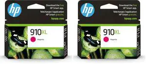 910XL Magenta High-Yield Ink Cartridge | Works with OfficeJet 8010,8020 Series,OfficeJet Pro 8020,8030 Series | Eligible for Instant Ink 3YL64AN,(Pack of 2) 910XL Magenta High-Yield Ink Cartridge | Works with OfficeJet 8010,8020 Series,OfficeJet Pro 8020,8030 Series | Eligible for Instant Ink 3YL64AN,(Pack of 2)