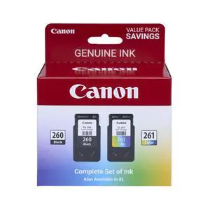 PG-260 / CLI-261 Genuine Ink Value Pack (2 Cartridges), Compatible with TS5320, TR7020 | Compatible with TS5320, TR7020 PG-260 / CLI-261 Genuine Ink Value Pack (2 Cartridges), Compatible with TS5320, TR7020 | Compatible with TS5320, TR7020